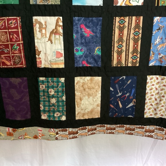 Handmade Boys quilt - Picture 4 of 8